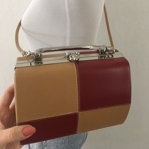 Vintage hard case Crossbody bag